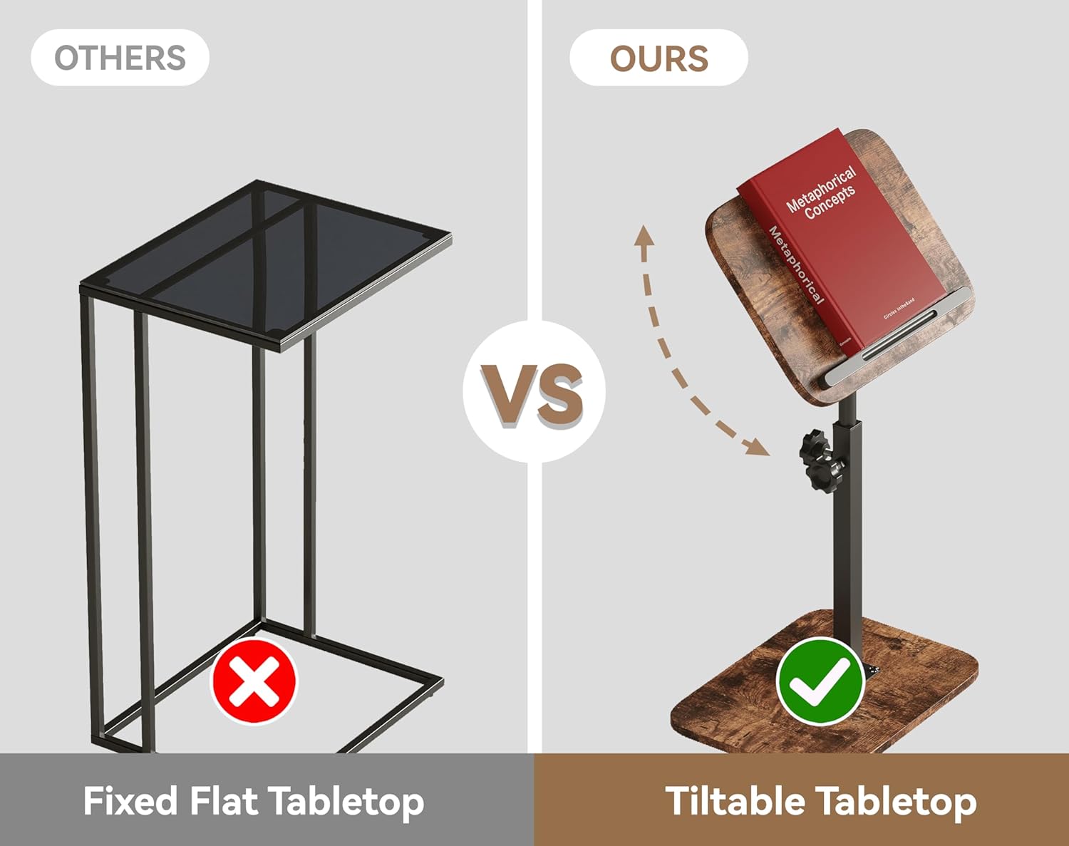 Thumbnail 5 de Xyphren C Shaped Side Table 45–75cm