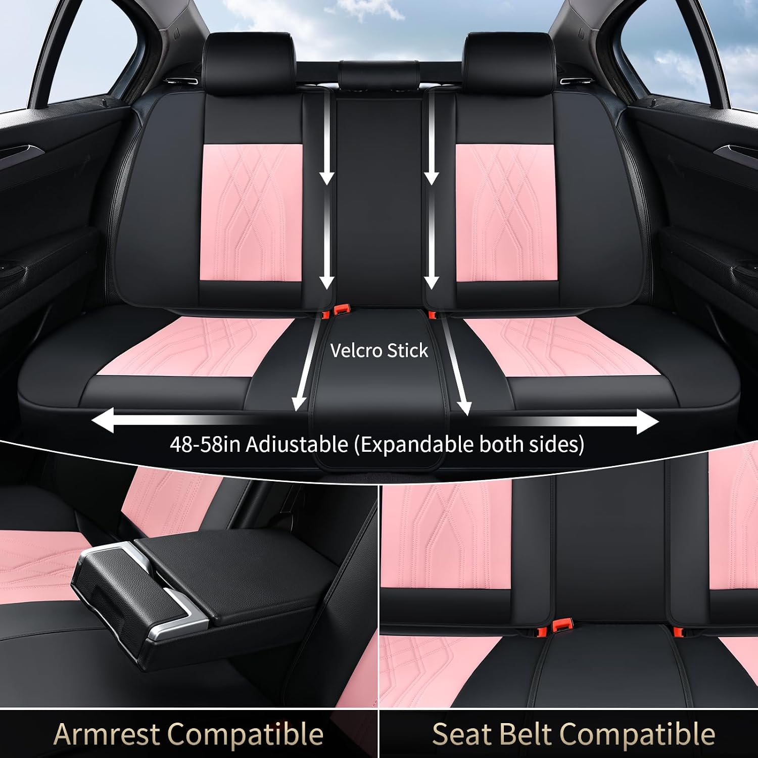 Detalle 2 de FLORICH Car Seat Covers Faux Leather