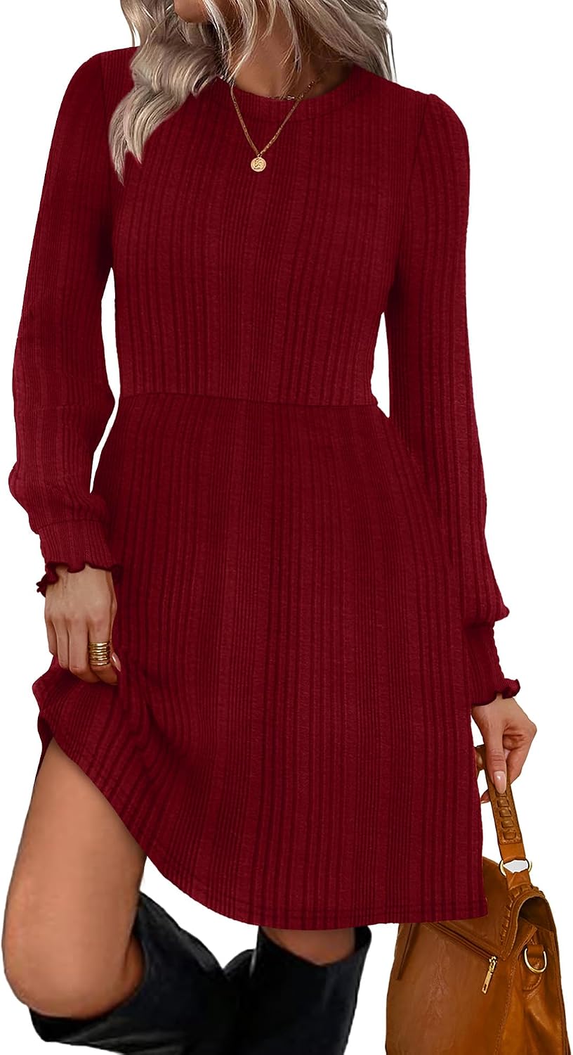 Detalle 2 de Sampeel Women's Sweater Dress, 70% Polyester