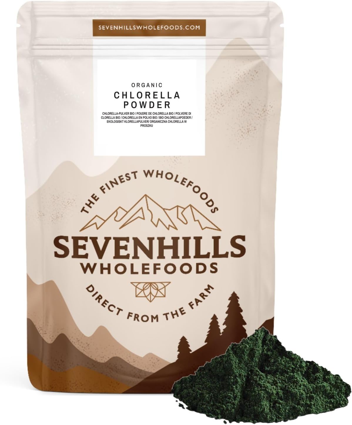 Sevenhills Wholefoods Chlorella Bio 500g 🥬
