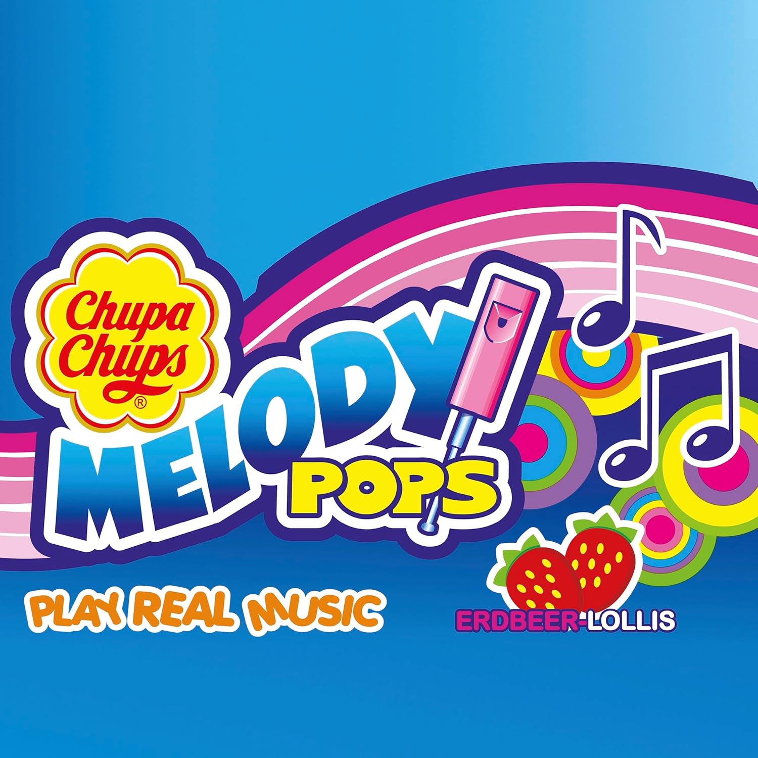 Thumbnail 1 de Chupa Chups Melody Pops Fischietto Fragola – Confezione da 48 Lecca Lecca Monoporzione