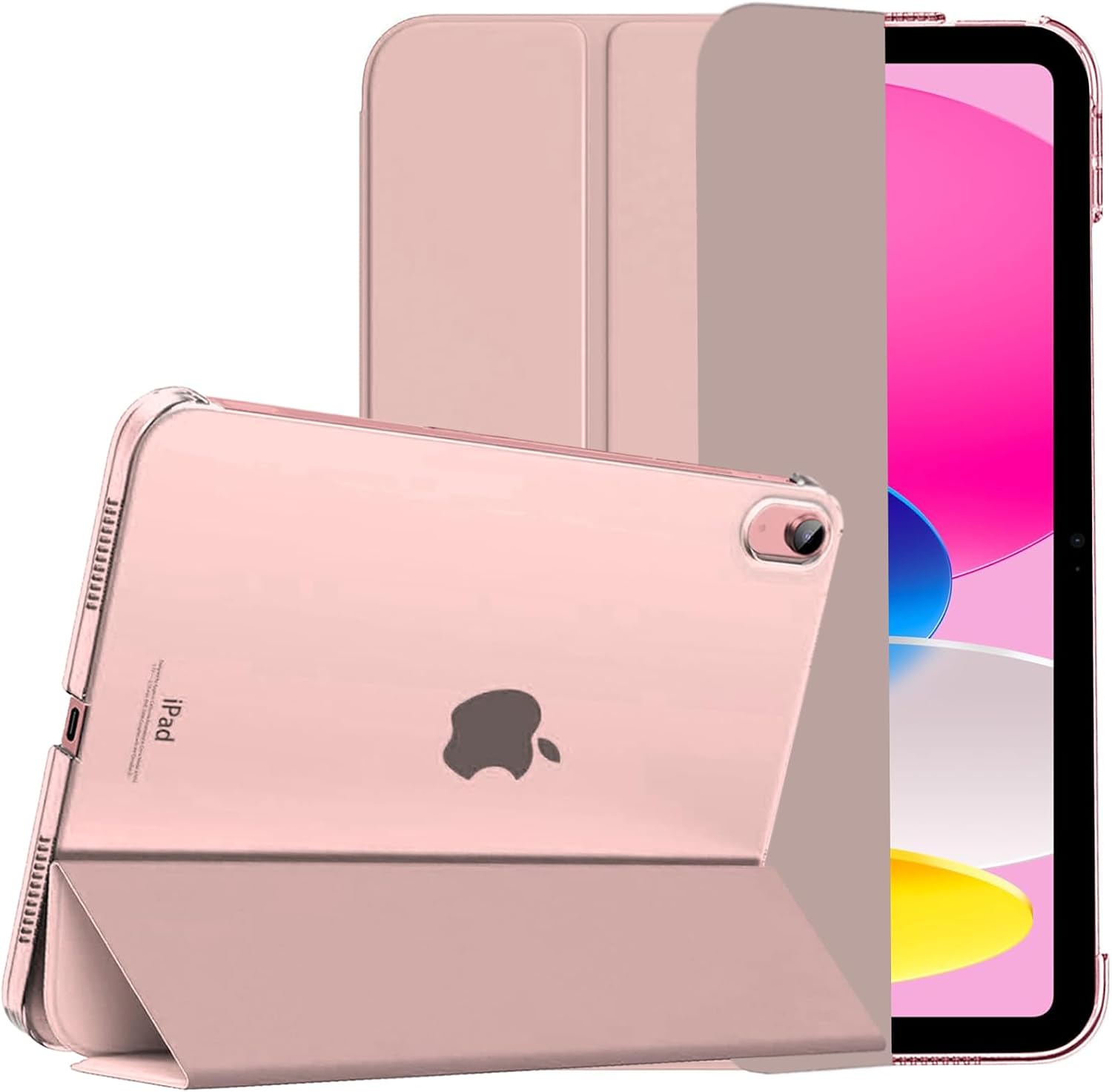Detalle de GALTD Smart Case for iPad A16 (11th Gen) & iPad 10th Gen 10.9" with Auto Wake/Sleep – Rose Gold