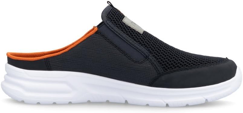 Detalle de Rieker Herren Slipper B7390 – bequeme Slip-On Halbschuhe aus Kunstleder