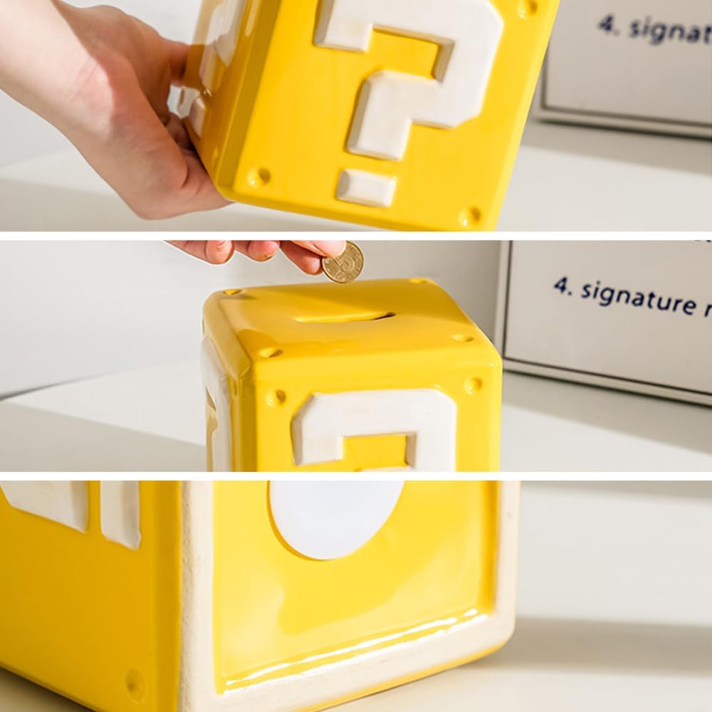 Thumbnail 3 de Nzkeuf Yellow Question Block Coin Bank 🪙