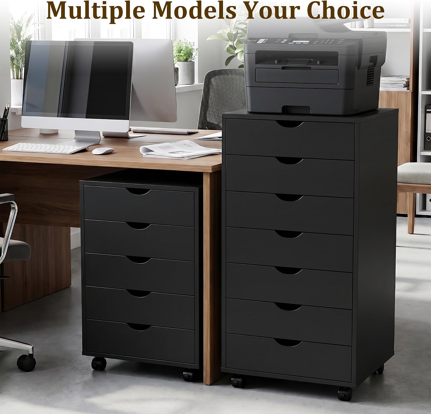 Detalle de 5-Drawer Storage Chest, Black