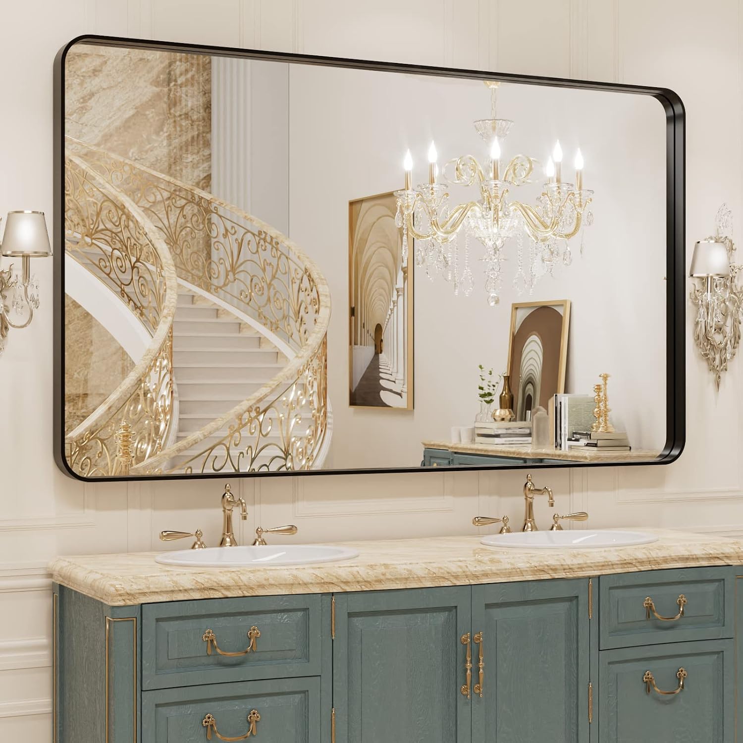 Detalle de WEER Bathroom Vanity Mirror 50 x 30 Inch