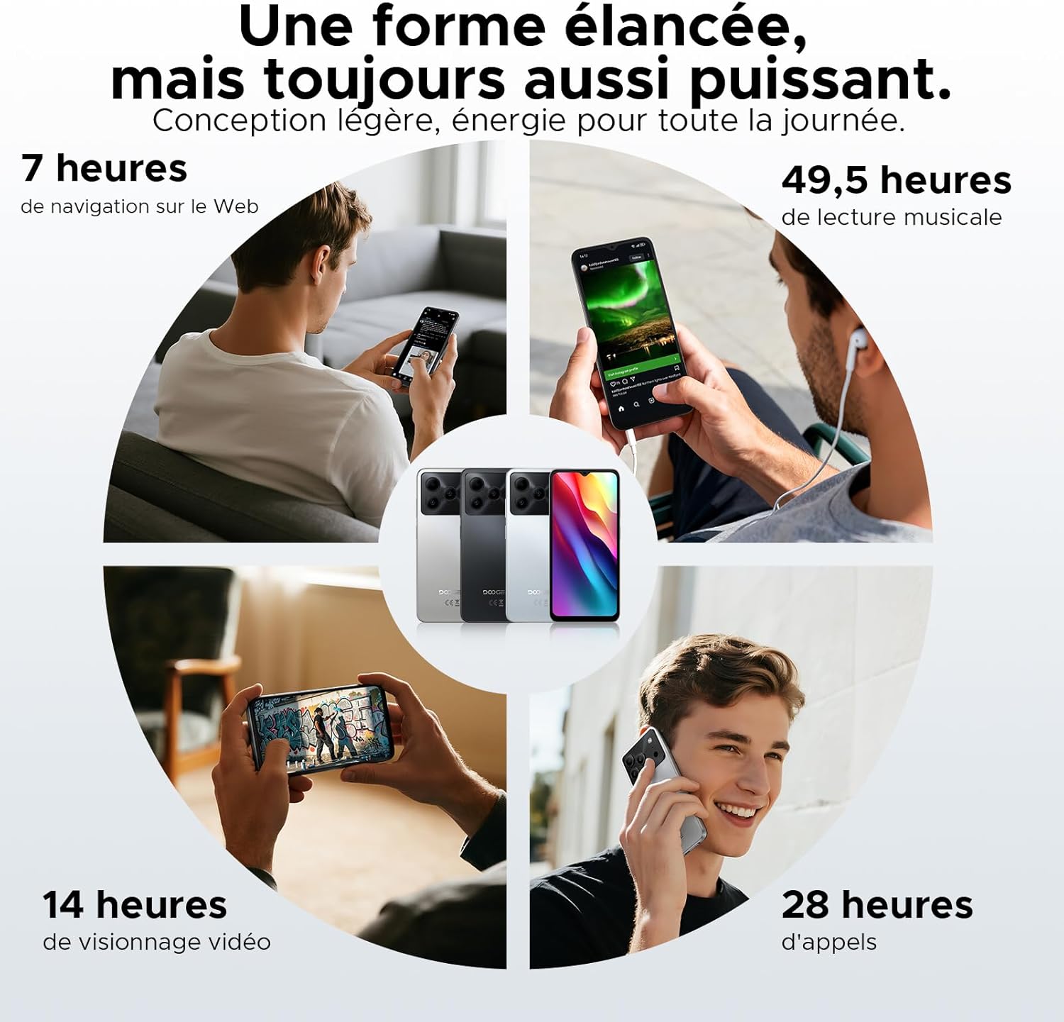 Thumbnail 4 de DOOGEE Note56 smartphone pas cher 6150 mAh