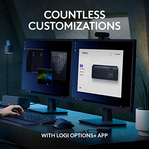 Thumbnail 6 de Logitech MX Keys S Wireless Keyboard Low Profile Fluid Precise - Graphite