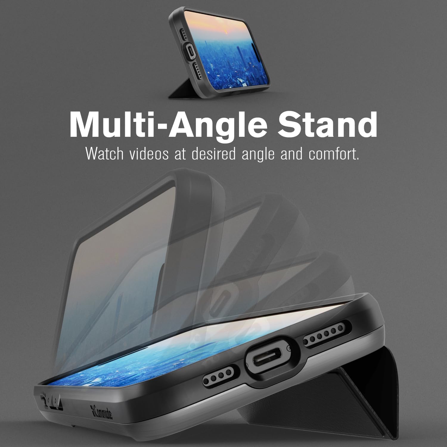 Detalle 2 de iPhone 16 Pro Max wallet case with kickstand