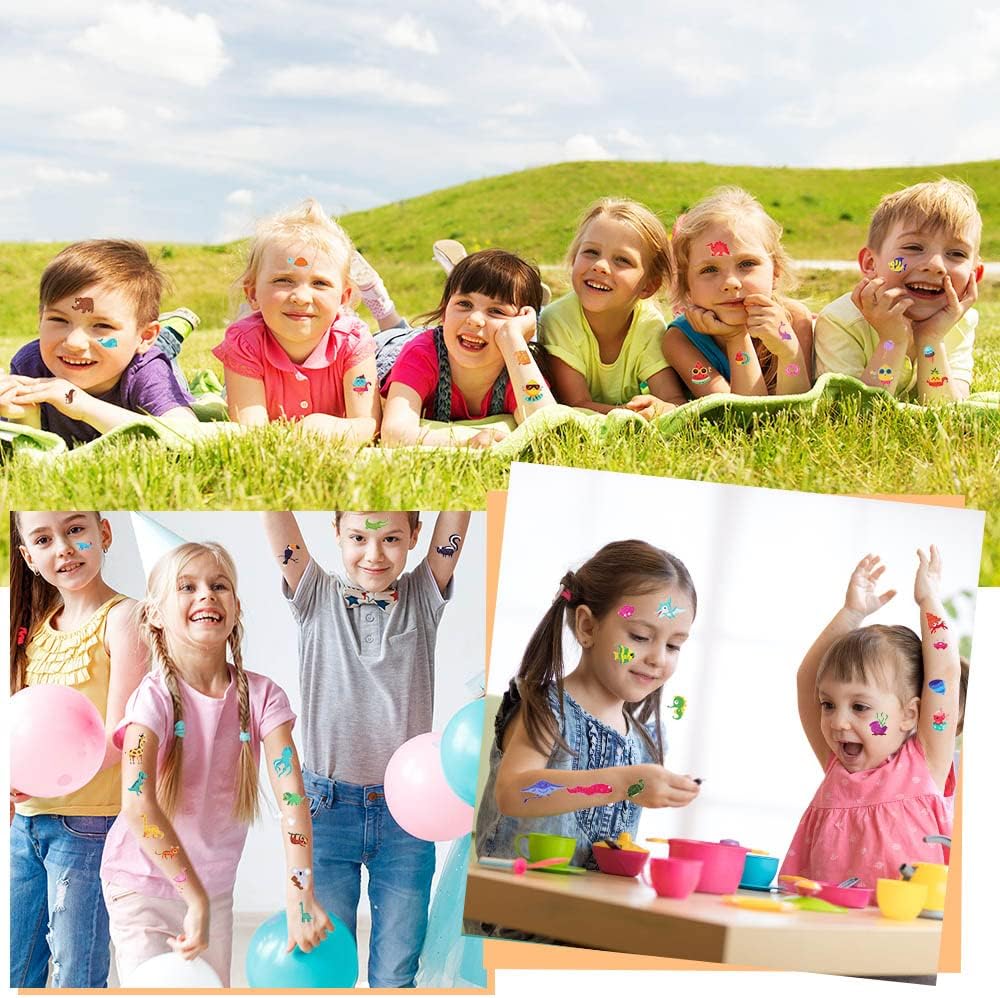 Detalle 2 de ACWOO Tatuaggi Temporanei per Bambini 10 fogli
