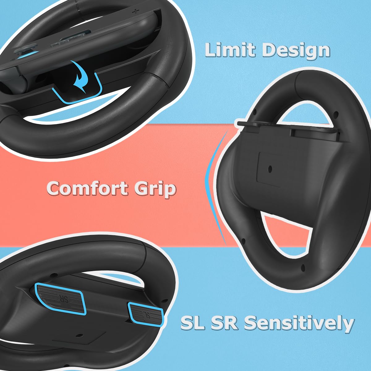 Thumbnail 2 de pdobq Switch Steering Wheel for Nintendo Switch2