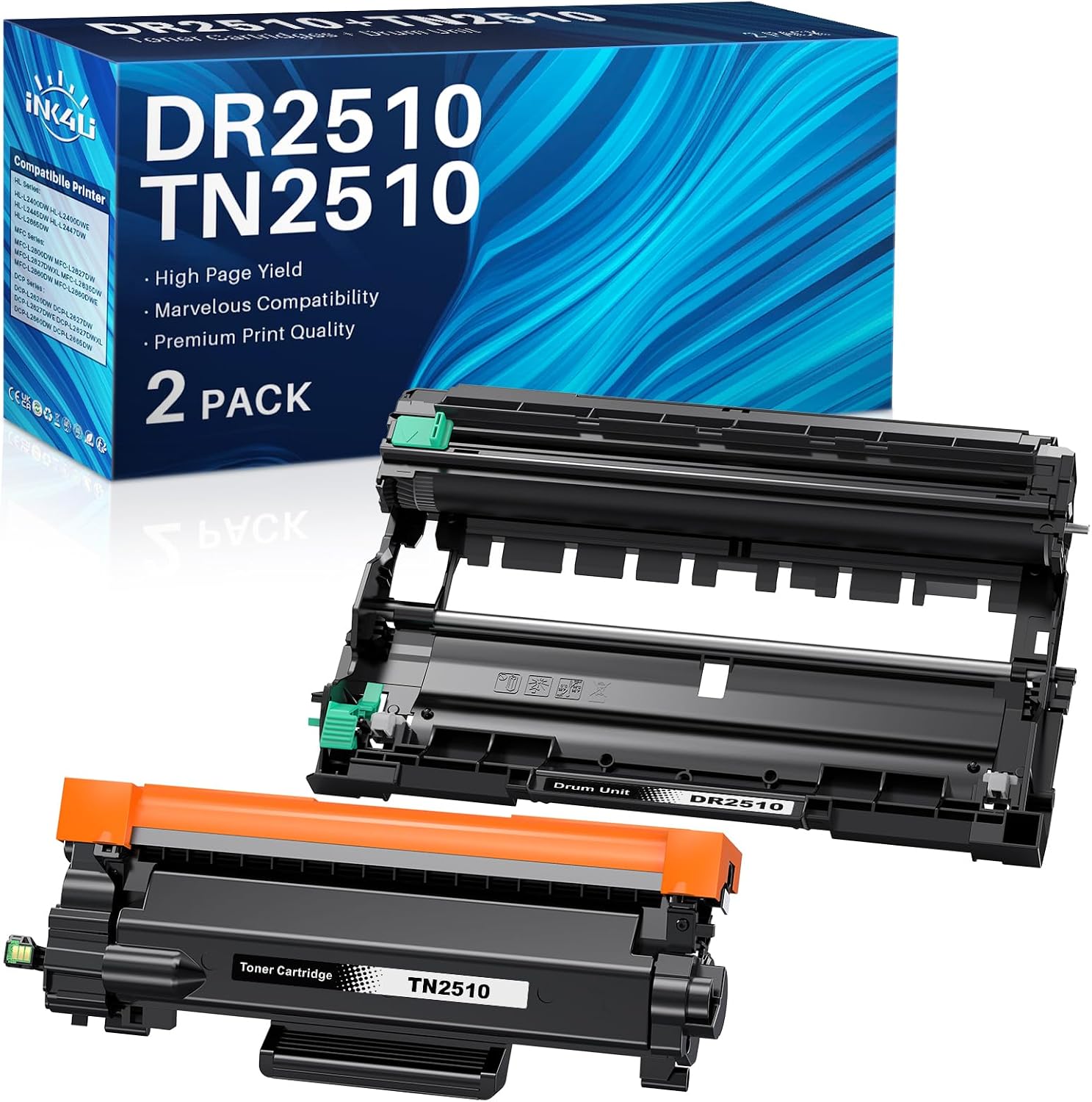 Detalle de INK4U TN2510 Toner + DR2510 Tamburo 1.500 pagine