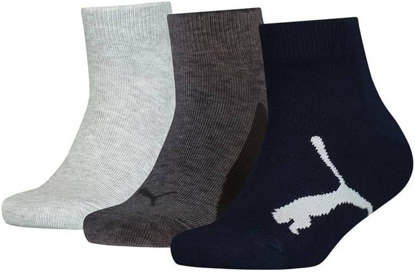 Detalle 2 de PUMA Bwt Quarter 3p Calzini Unisex – Bambini e ragazzi, confezione da 3