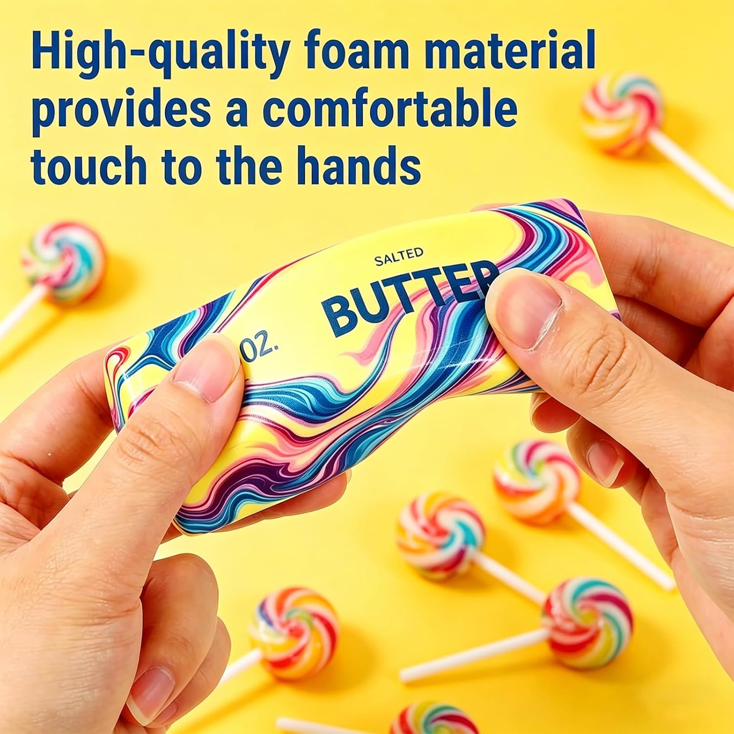 Detalle de 2 Packs Slow Rising Butter Squishy — Soothing Butter Squishies for Stress Relief