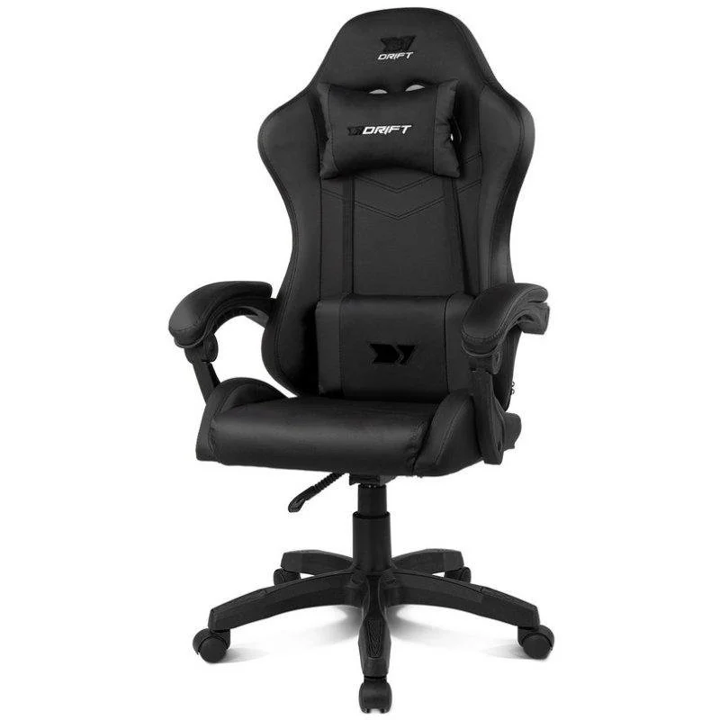 Thumbnail 1 de Silla Drift DR35 Gaming Negra: ergonómica, respaldo reclinable y cojines lumbar y cervical