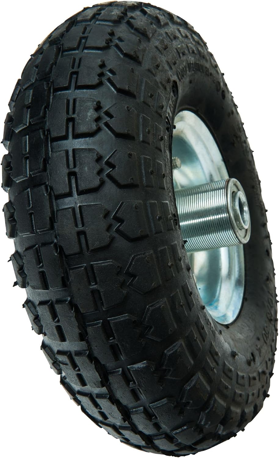 Detalle 2 de WERKA PRO Roue Gonflable Axe Déporté – Ø260 x 85 mm, Alésage 16 mm, Jante Métal Galvanisé