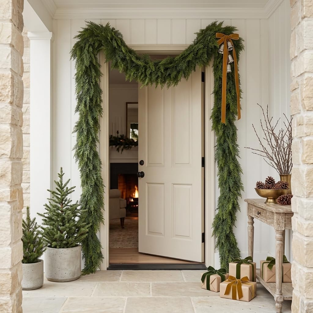 Thumbnail 6 de KIWDY DC-041 9-Foot Lighted Cedar Garland, 8 Modes, PE Foliage