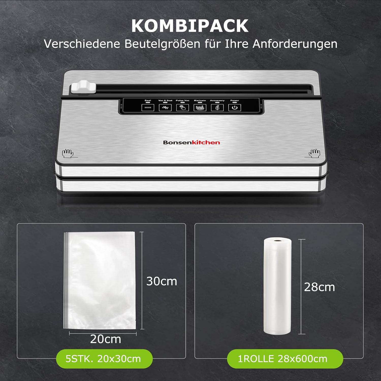 Thumbnail 1 de Bonsenkitchen Vakuumierer Stark 8 L/Min