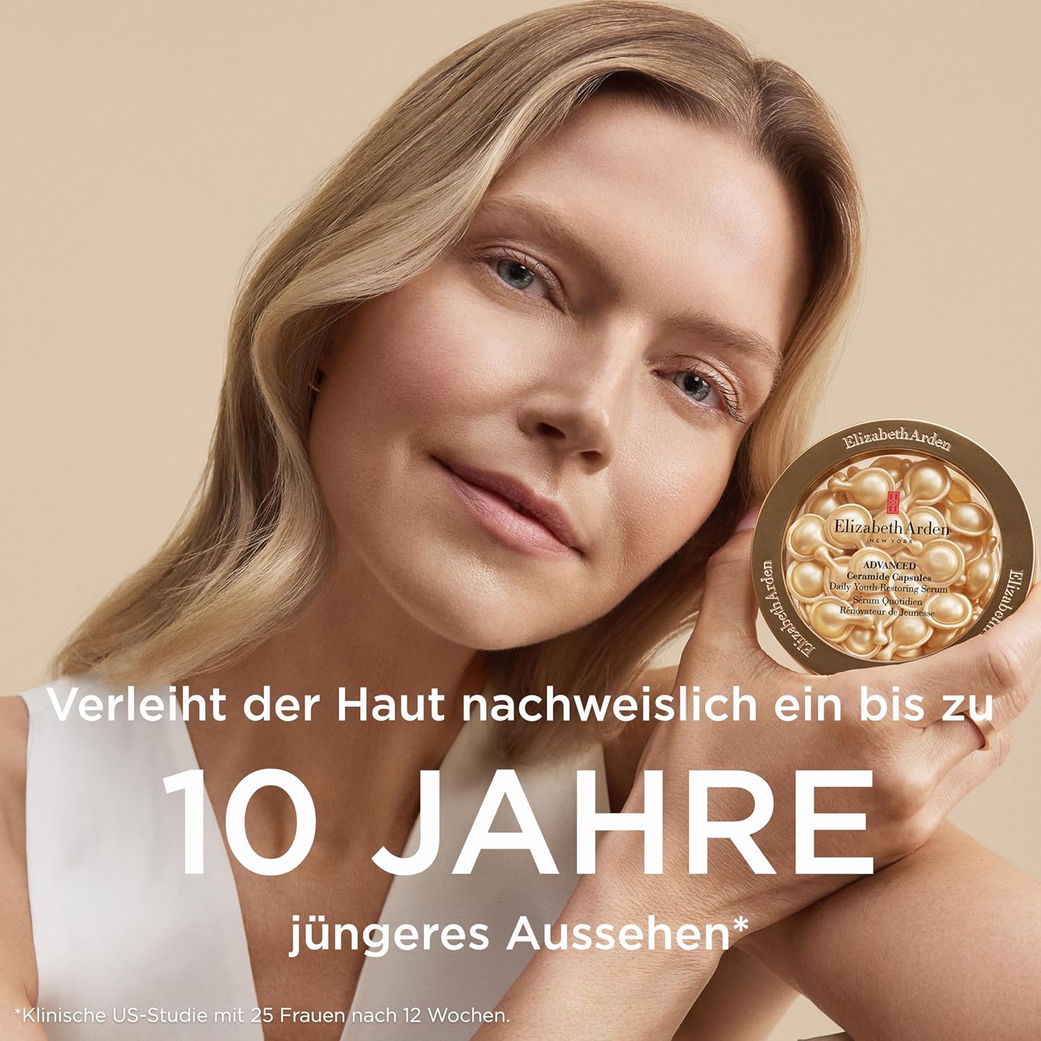 Thumbnail 4 de Elizabeth Arden Advanced Ceramides Serum Kapseln mit Tsubaki-Öl – dreifach Anti-Aging (Einzeldosis)