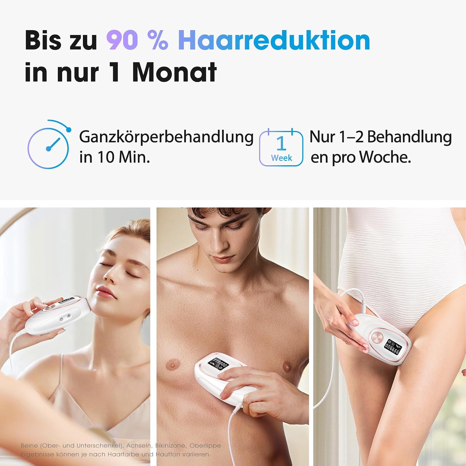 Detalle de Haarlosy IPL-Gerät zur Haarentfernung mit Kühlung und 5 Energiestufen