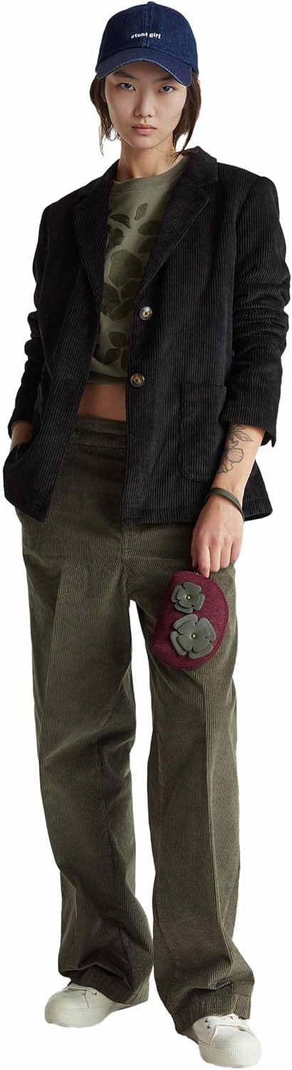 Detalle de Giacca Donna United Colors of Benetton Giacca 2q5gdw03i: stile e comfort in velluto a coste