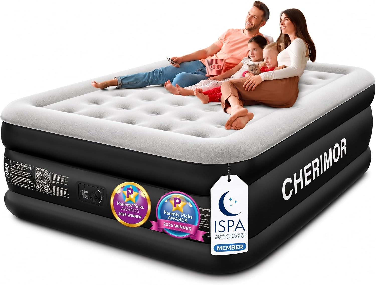 Detalle de CHERIMOR Queen Air Mattress 18" raised bed