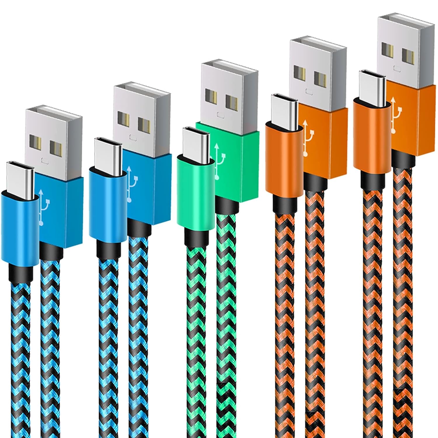 Detalle de AWINBOW USB C Cable 2 m — 5 pack