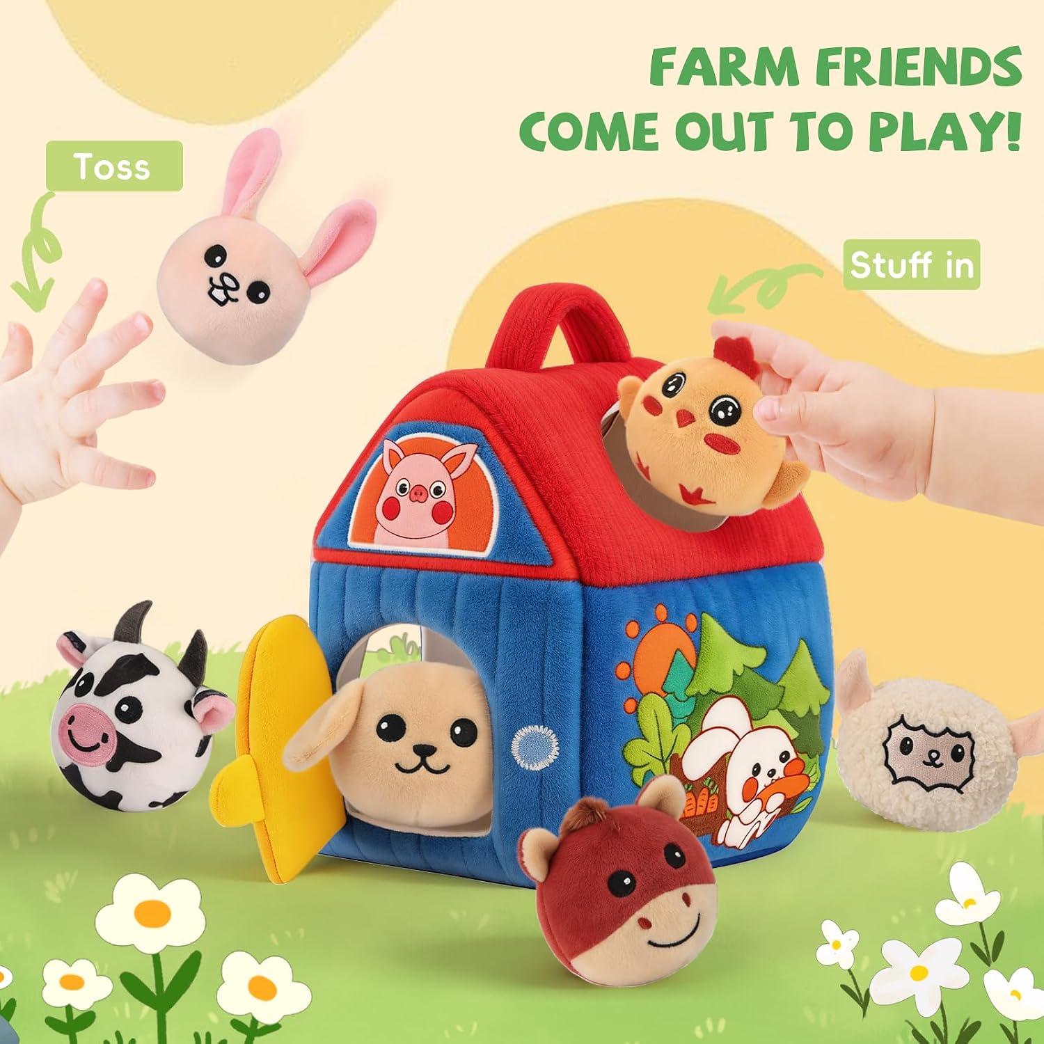Thumbnail 2 de SAIMAND Baby Farm Toy Set for 6-12 Months