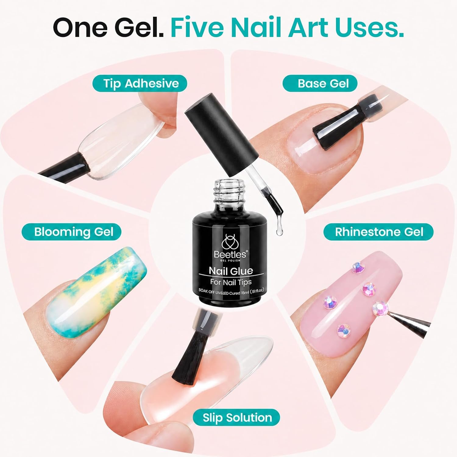 Thumbnail 5 de beetles Gel Polish Nail Glue Kit 0.5 fl oz