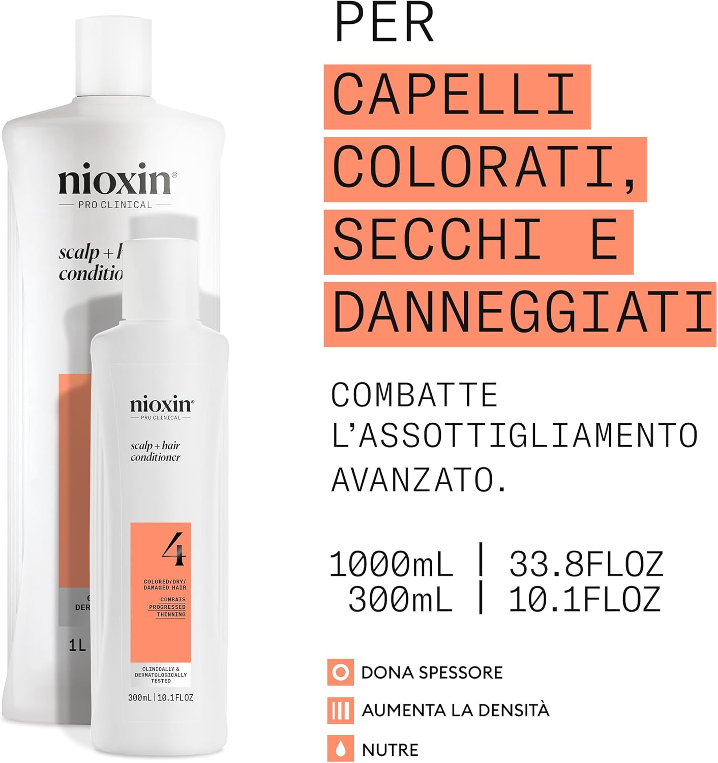 Thumbnail 1 de NIOXIN Scalp + Hair Thickening System 4 per Capelli Colorati/Secchi con Assottigliamento Avanzato (Shampoo, Balsamo, Trattamento)