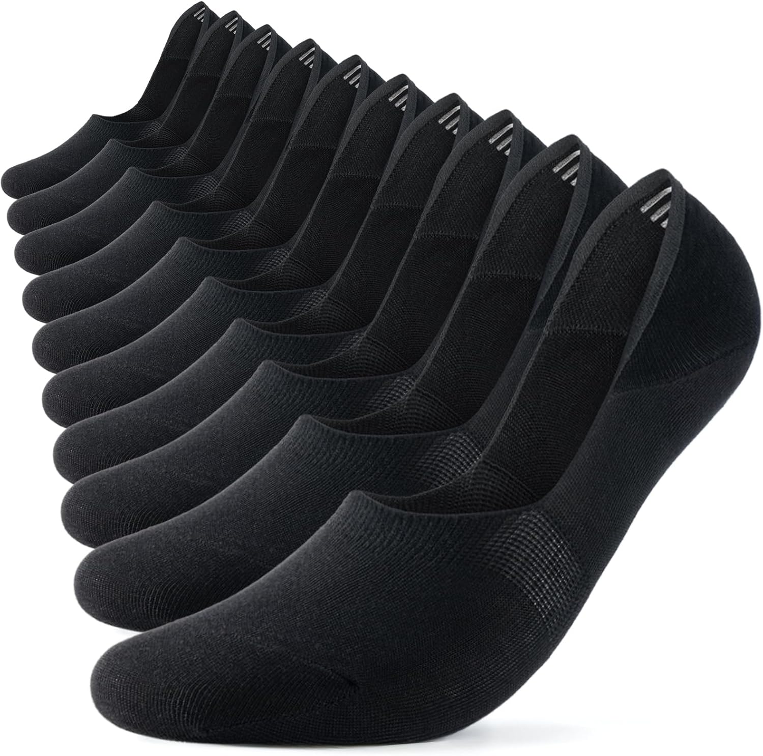 Thumbnail 6 de RUIXUE Mens Trainer Socks Cushioned Running Socks – Anti-Blister Cotton Ankle Socks (6 or 10 Pairs)