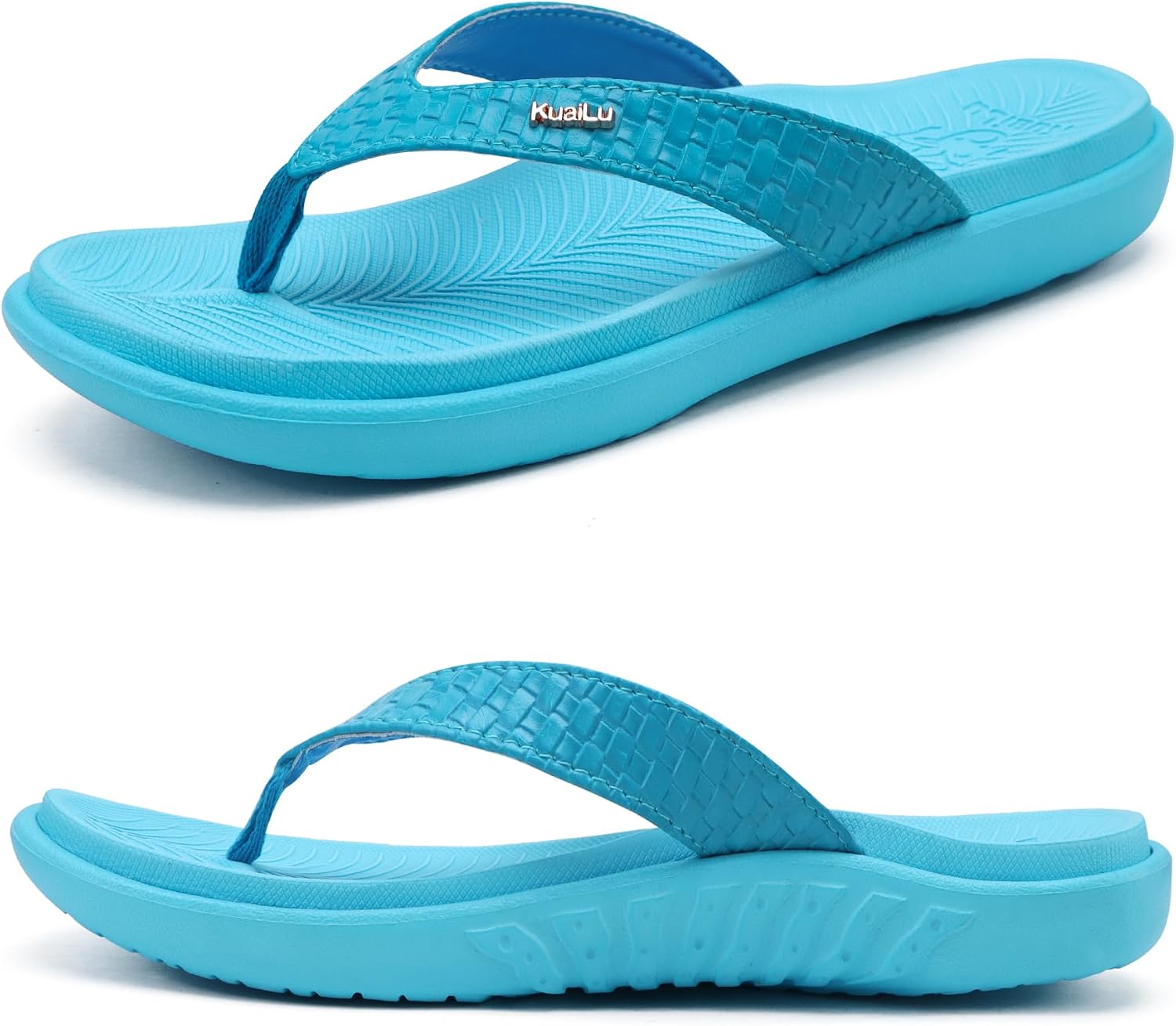 Thumbnail 1 de KuaiLu Womens Flip Flops Arch Support Yoga Mat Cushioned Sandals