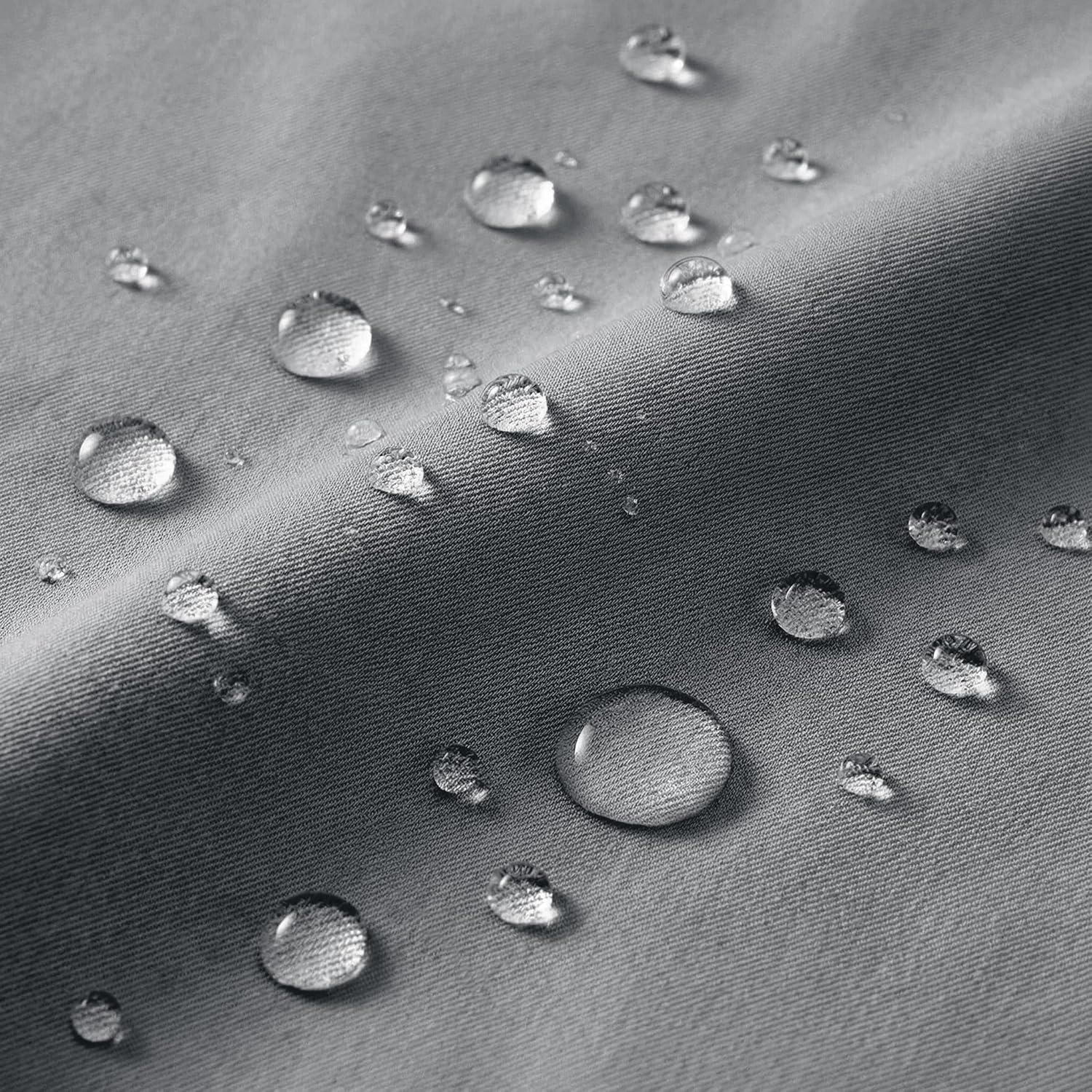Thumbnail 6 de Clothink 2er Set Outdoor Vorhänge – Wasserfest, Winddicht und schnelltrocknend (132x245cm, Grau)