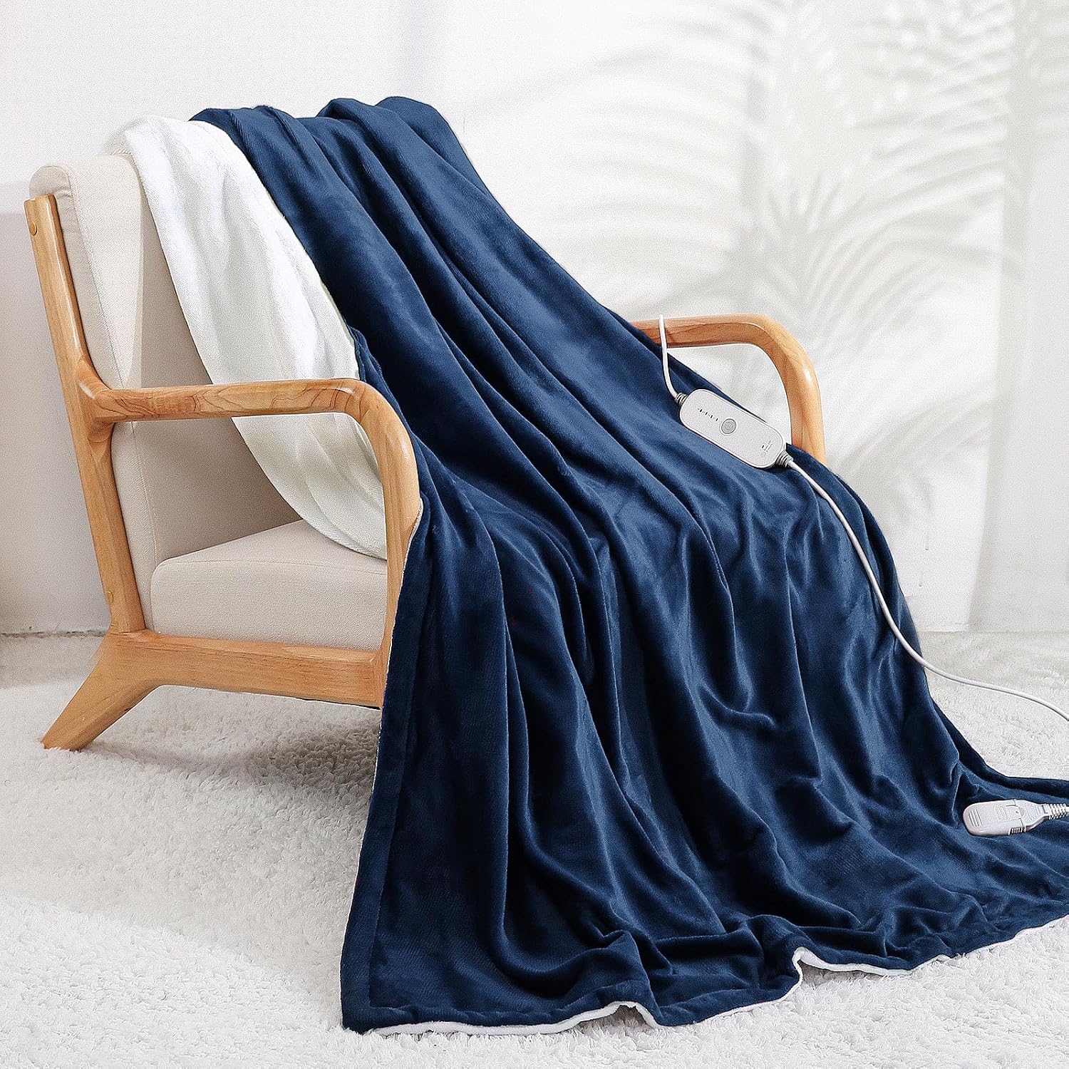 Detalle de CURECURE FPK1813A elektrisk värmefilt 180 × 130 cm i flanell