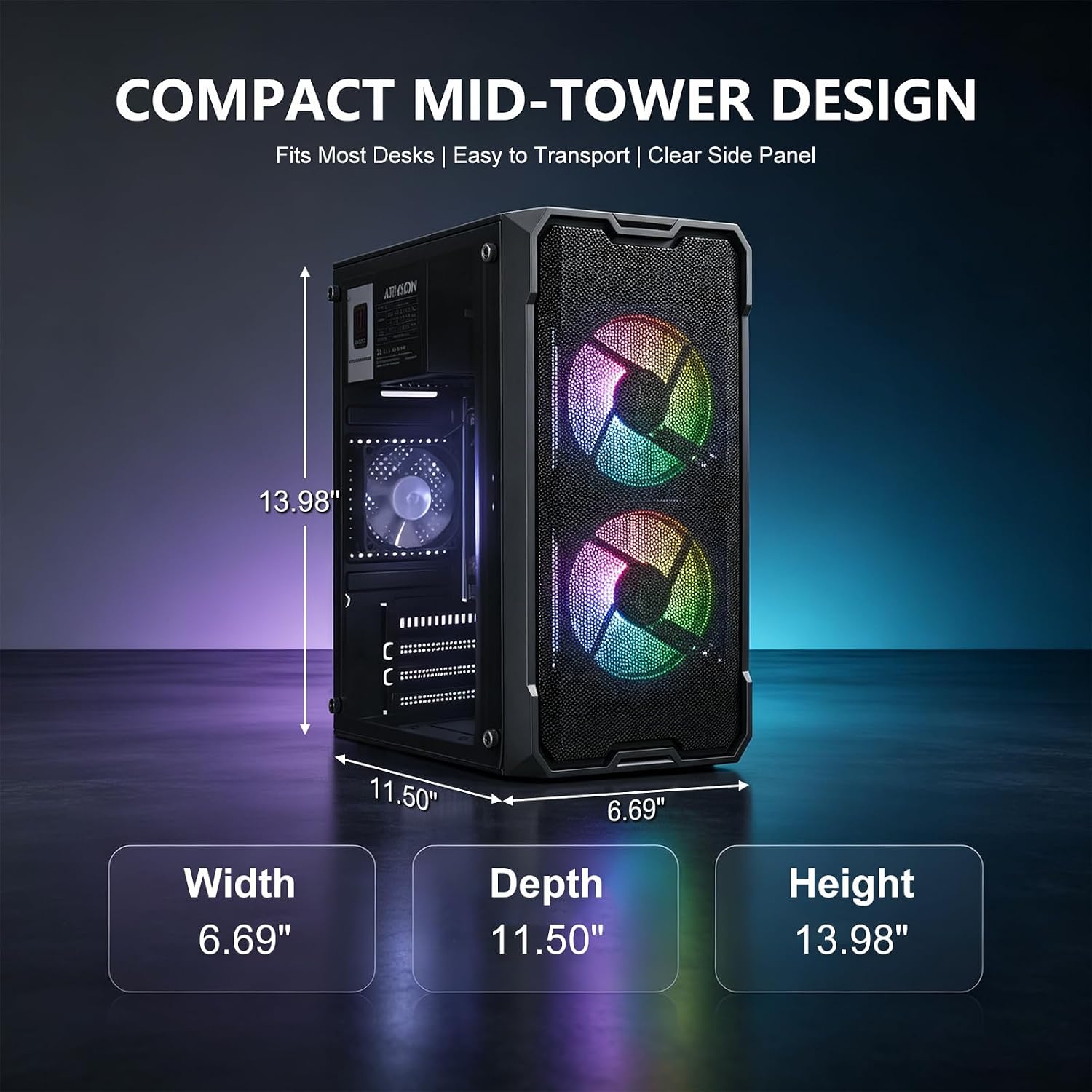 Detalle 2 de Olialia Gaming Desktop with Ryzen 5 5600GT