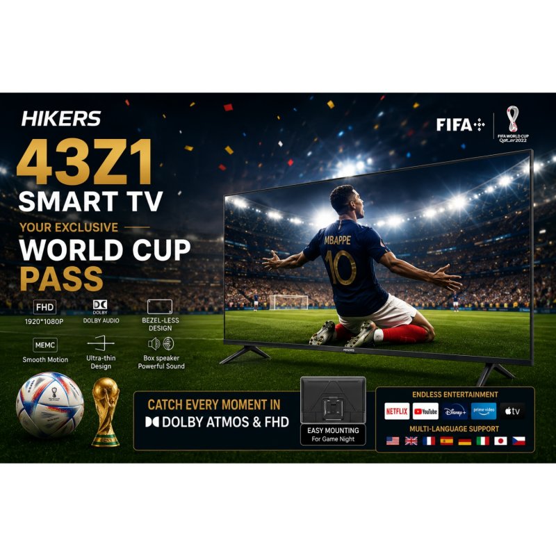Thumbnail 2 de Hikers 43Z1 43" Full HD Android Dolby Atmos: televisor inteligente para ocio y cine en casa