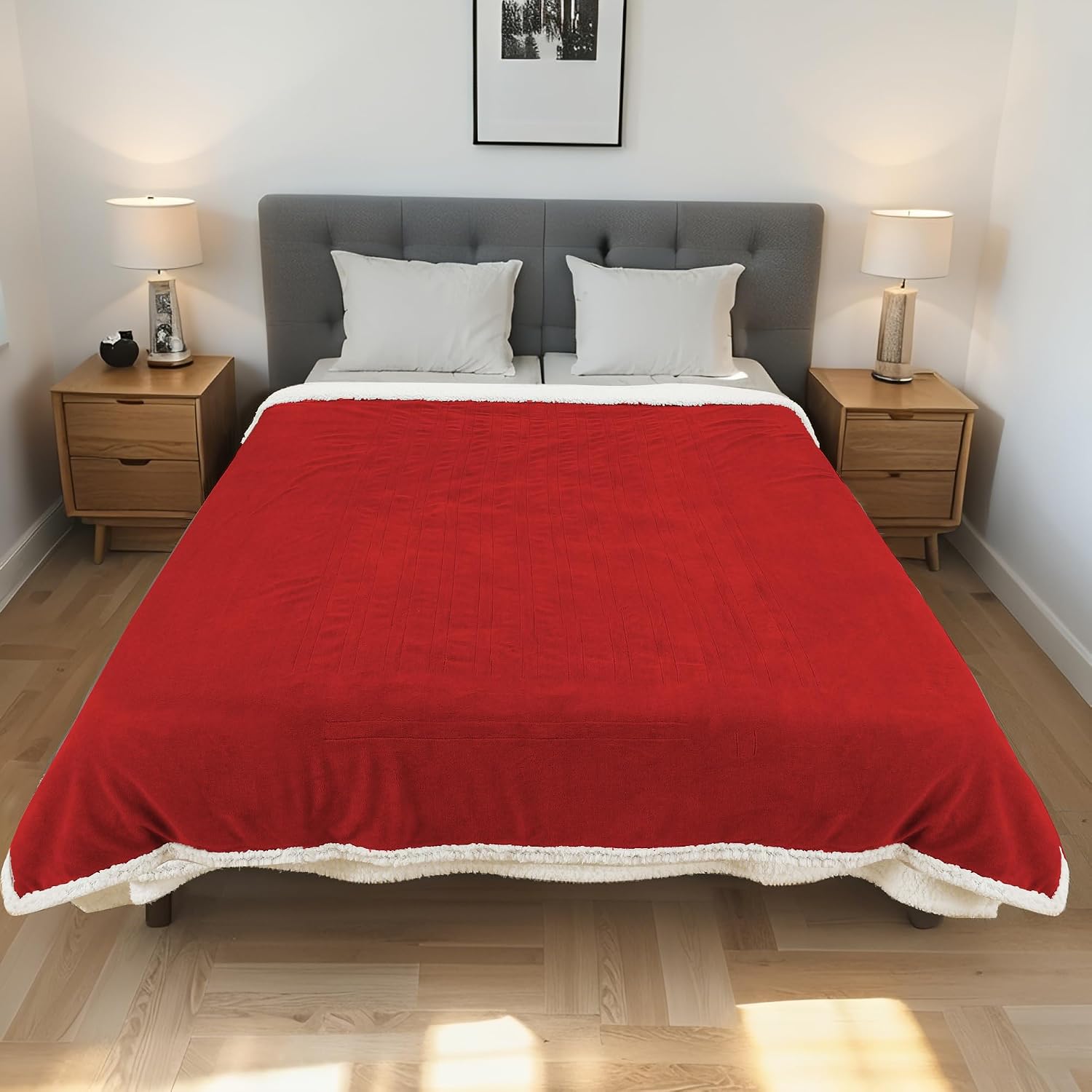Detalle 2 de RALYSUN Electric Heated Blanket 62"x84"