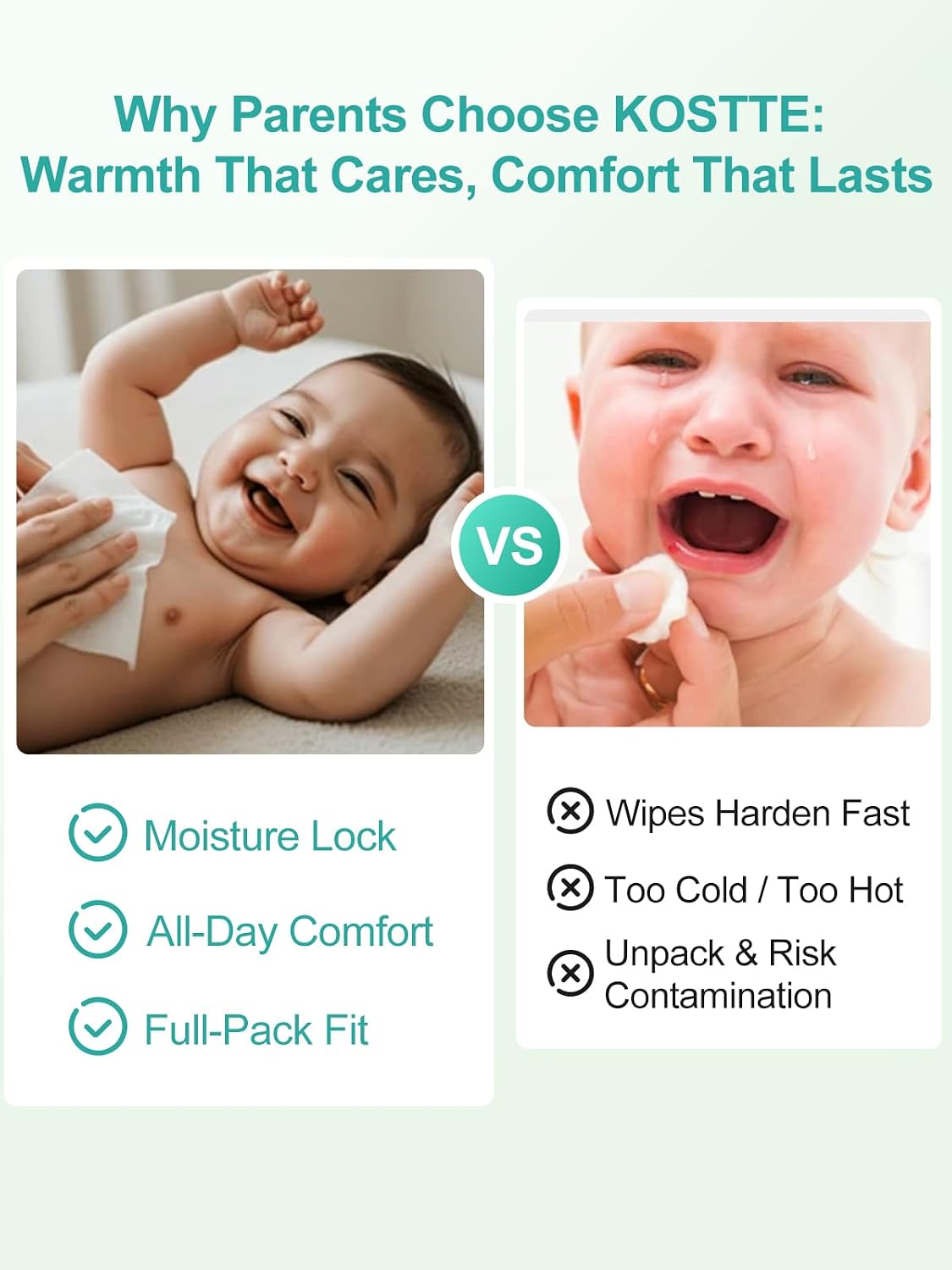 Thumbnail 6 de KOSTTE Baby Wipes Warmer 1L capacity
