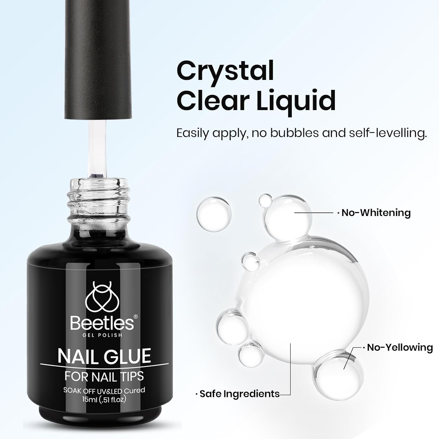 Thumbnail 6 de Beetles Nail Glue and Blooming Gel Set, 2 x 15 ml for Nail Art