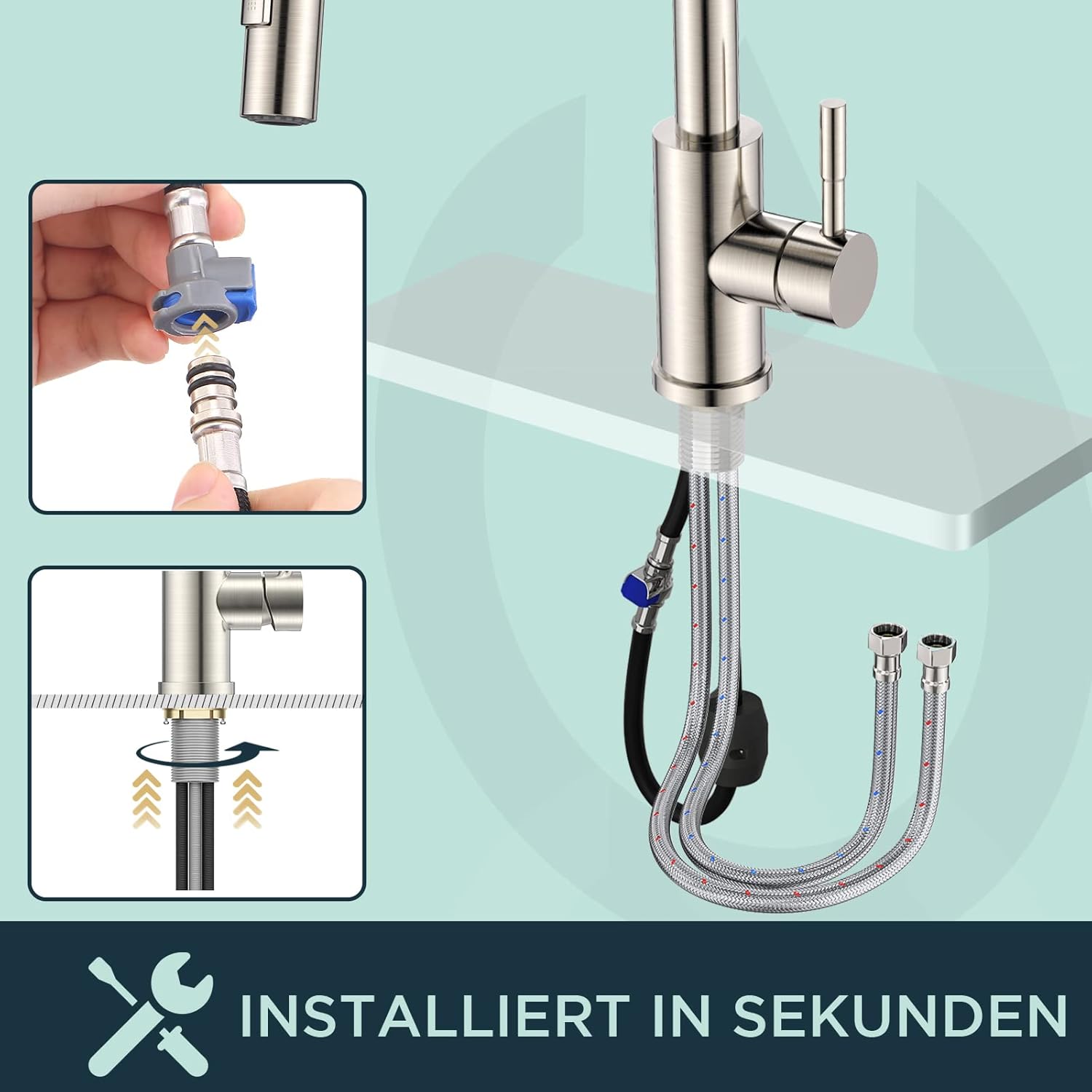 Thumbnail 4 de Wasserhahn Küche FORIOUS 360° 26 Zoll