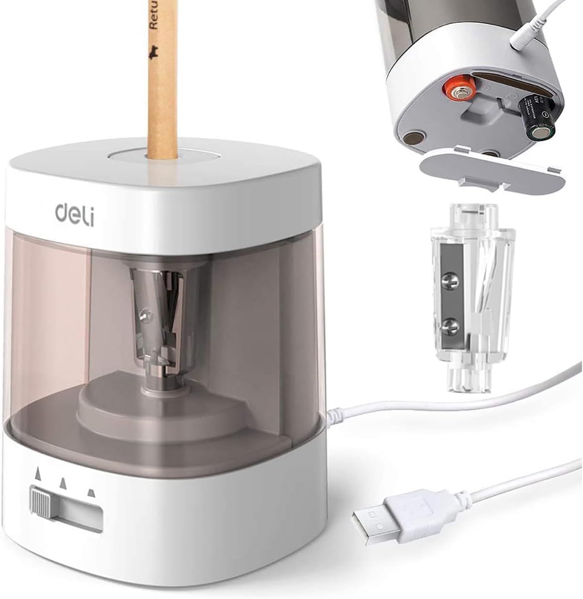 Thumbnail 6 de Electric Pencil Sharpener 3‑setting, 6–8mm ✏