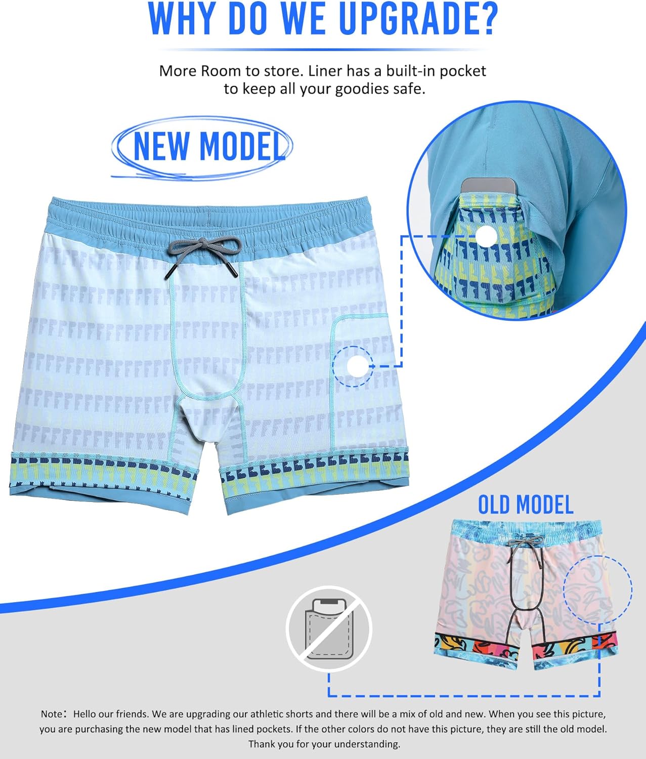 Detalle de maamgic 5" Mens Gym Running Shorts 2-in-1 Quick Dry