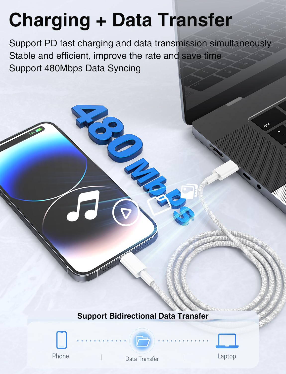 Detalle de USB-C Charging Cable, 60W