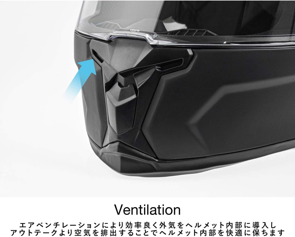 Detalle de コミネ HK-170 FL システムヘルメット Basalt Grey M、跳ね上げ式シールド・インナーサンバイザー搭載