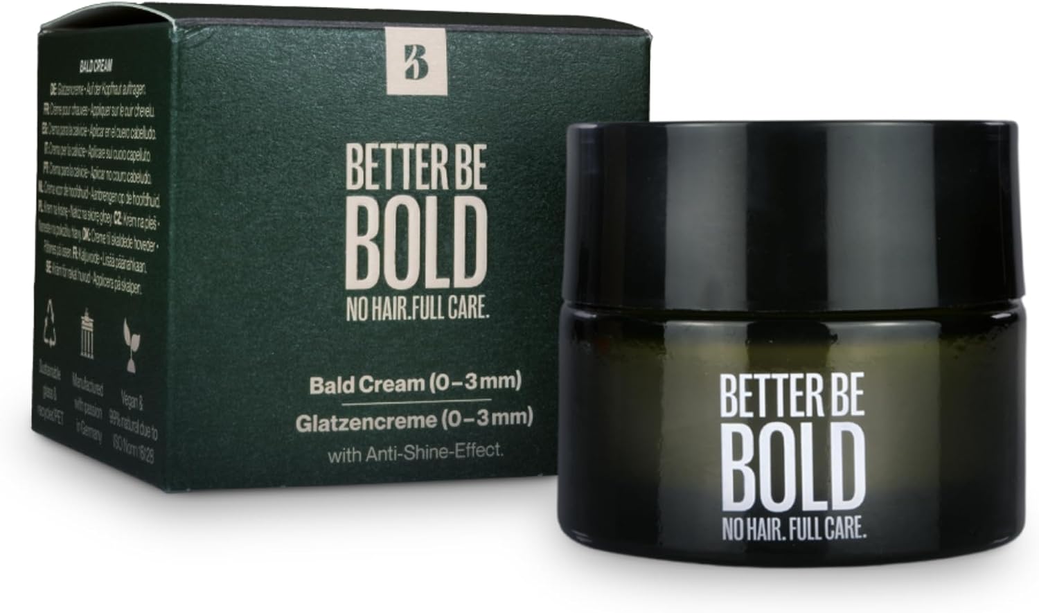 Detalle de BETTER BE BOLD krem do skóry głowy po goleniu, 50 ml, do 0–3 mm