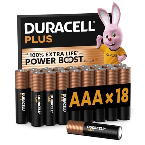 Detalle de Duracell Plus AAA Pilas Alcalinas 1.5V (LR03) — Paquete de 18