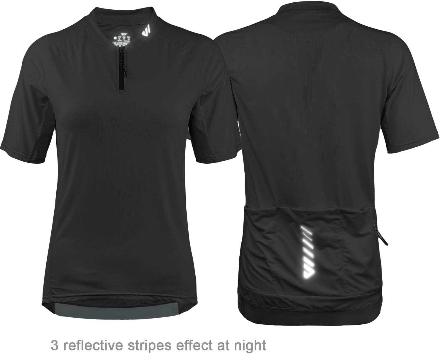 Thumbnail 5 de Wulibike Damen Radtrikot Halbes Reißverschluss – atmungsaktives MT/B-Trikot mit 4 Taschen