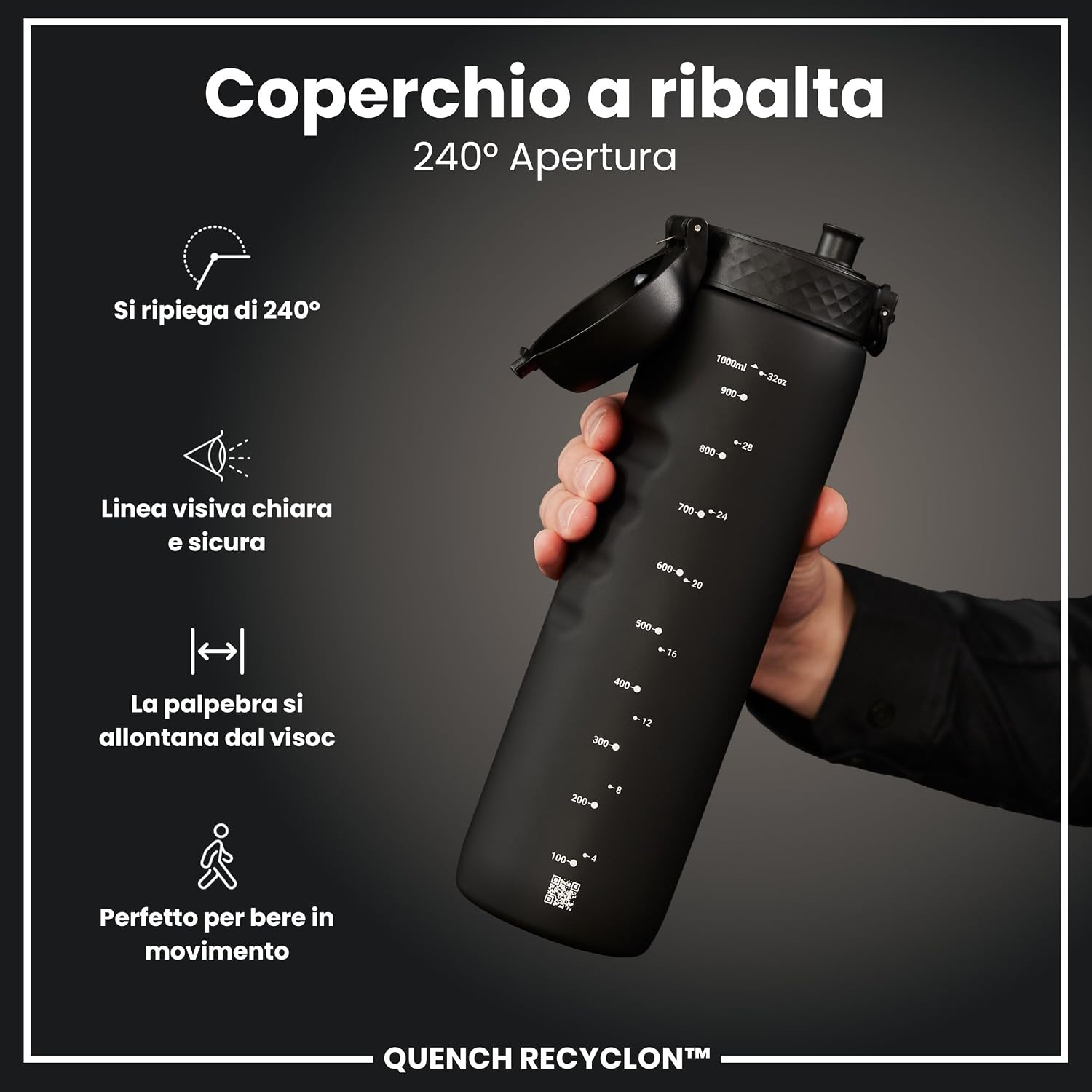 Detalle 2 de ion8 Borraccia Quench 1L 🥤
