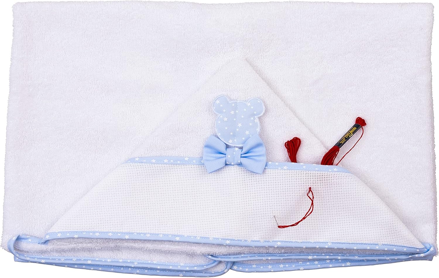 Thumbnail 3 de Filet Accappatoio Triangolo per Neonati in Spugna di Cotone 100% – Made in Italy, 0-12 mesi