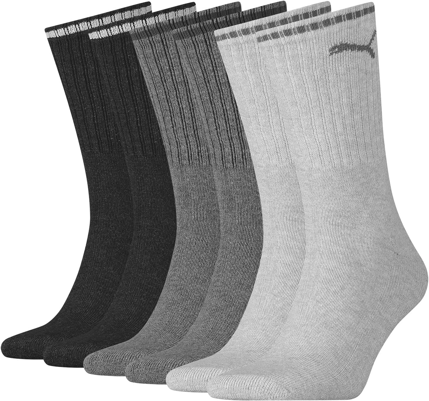 Detalle de PUMA 100000946 skarpety sportowe Crew do tenisa, uniseks, 3 pary